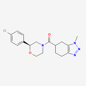 [(2S)-2-(4-chlorophenyl)morpholin-4-yl]-(3-methyl-4,5,6,7-tetrahydrobenzotriazol-5-yl)methanone