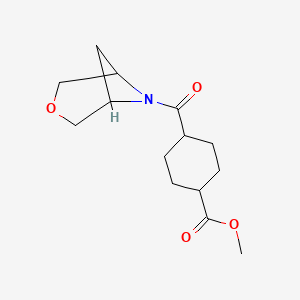 Methyl 4-(3-oxa-6-azabicyclo[3.1.1]heptane-6-carbonyl)cyclohexane-1-carboxylate