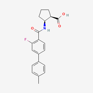 (1R,2S)-2-[[2-fluoro-4-(4-methylphenyl)benzoyl]amino]cyclopentane-1-carboxylic acid