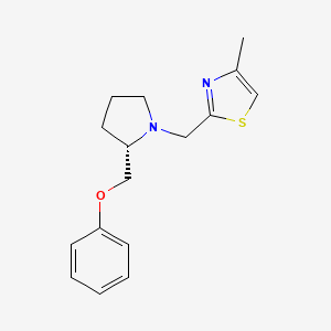 4-methyl-2-[[(2S)-2-(phenoxymethyl)pyrrolidin-1-yl]methyl]-1,3-thiazole