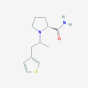 (2R)-1-(1-thiophen-3-ylpropan-2-yl)pyrrolidine-2-carboxamide