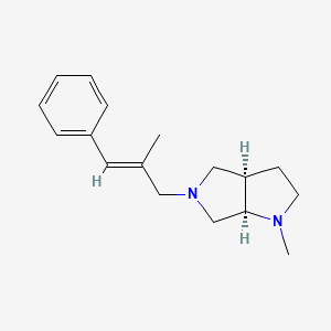 (3aR,6aR)-1-methyl-5-[(E)-2-methyl-3-phenylprop-2-enyl]-2,3,3a,4,6,6a-hexahydropyrrolo[2,3-c]pyrrole