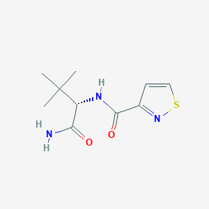 N-[(2S)-1-amino-3,3-dimethyl-1-oxobutan-2-yl]-1,2-thiazole-3-carboxamide