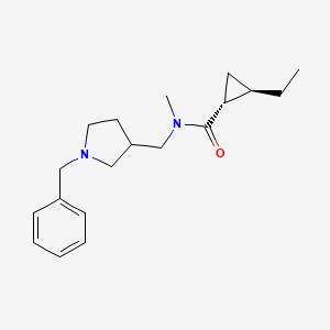 (1R,2R)-N-[(1-benzylpyrrolidin-3-yl)methyl]-2-ethyl-N-methylcyclopropane-1-carboxamide