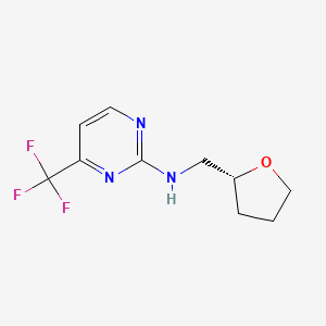 N-[[(2R)-oxolan-2-yl]methyl]-4-(trifluoromethyl)pyrimidin-2-amine