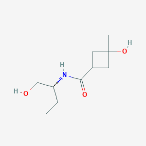 3-hydroxy-N-[(2R)-1-hydroxybutan-2-yl]-3-methylcyclobutane-1-carboxamide