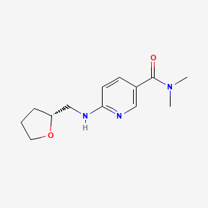 N,N-dimethyl-6-[[(2R)-oxolan-2-yl]methylamino]pyridine-3-carboxamide