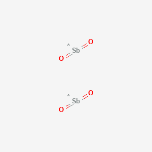 molecular formula O4Sb2 B073367 2,4,5-三氧杂-1lambda5,3-二锑双环[1.1.1]戊烷 1-氧化物 CAS No. 1332-81-6