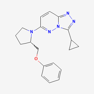 3-cyclopropyl-6-[(2S)-2-(phenoxymethyl)pyrrolidin-1-yl]-[1,2,4]triazolo[4,3-b]pyridazine