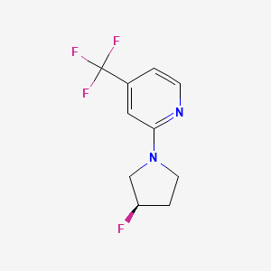 2-[(3R)-3-fluoropyrrolidin-1-yl]-4-(trifluoromethyl)pyridine