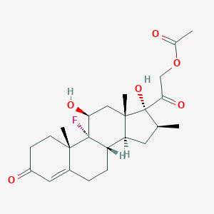 B073369 9-Fluoro-11beta,17,21-trihydroxy-16beta-methylpregn-4-ene-3,20-dione 21-acetate CAS No. 1549-35-5