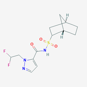 N-[[(1S,4R)-2-bicyclo[2.2.1]heptanyl]sulfonyl]-2-(2,2-difluoroethyl)pyrazole-3-carboxamide