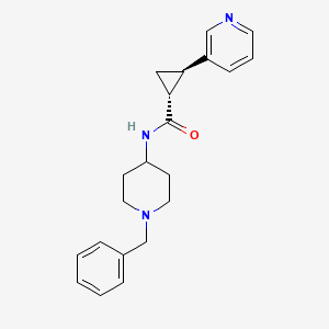 (1R,2R)-N-(1-benzylpiperidin-4-yl)-2-pyridin-3-ylcyclopropane-1-carboxamide