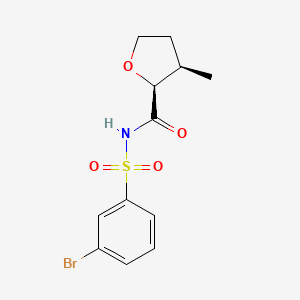 (2S,3R)-N-(3-bromophenyl)sulfonyl-3-methyloxolane-2-carboxamide