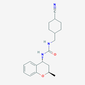 1-[(4-cyanocyclohexyl)methyl]-3-[(2R,4R)-2-methyl-3,4-dihydro-2H-chromen-4-yl]urea