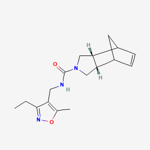 (2R,6S)-N-[(3-ethyl-5-methyl-1,2-oxazol-4-yl)methyl]-4-azatricyclo[5.2.1.02,6]dec-8-ene-4-carboxamide