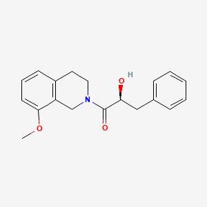 (2S)-2-hydroxy-1-(8-methoxy-3,4-dihydro-1H-isoquinolin-2-yl)-3-phenylpropan-1-one