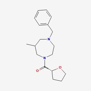 (4-benzyl-6-methyl-1,4-diazepan-1-yl)-[(2R)-oxolan-2-yl]methanone