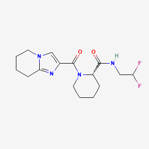 (2S)-N-(2,2-difluoroethyl)-1-(5,6,7,8-tetrahydroimidazo[1,2-a]pyridine-2-carbonyl)piperidine-2-carboxamide