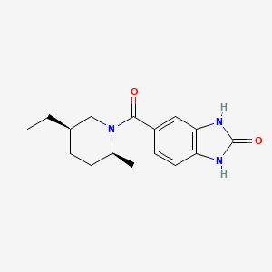 5-[(2S,5R)-5-ethyl-2-methylpiperidine-1-carbonyl]-1,3-dihydrobenzimidazol-2-one