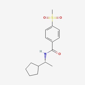 N-[(1R)-1-cyclopentylethyl]-4-methylsulfonylbenzamide