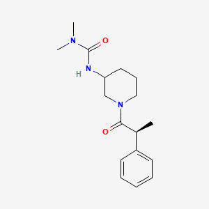 1,1-dimethyl-3-[1-[(2S)-2-phenylpropanoyl]piperidin-3-yl]urea