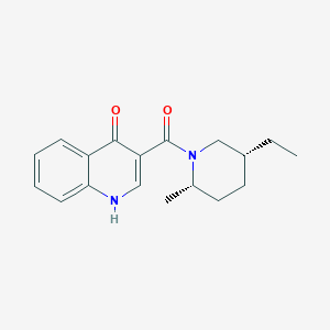 3-[(2S,5R)-5-ethyl-2-methylpiperidine-1-carbonyl]-1H-quinolin-4-one