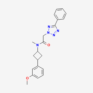 N-[3-(3-methoxyphenyl)cyclobutyl]-N-methyl-2-(5-phenyltetrazol-2-yl)acetamide