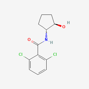 2,6-dichloro-N-[(1R,2R)-2-hydroxycyclopentyl]benzamide