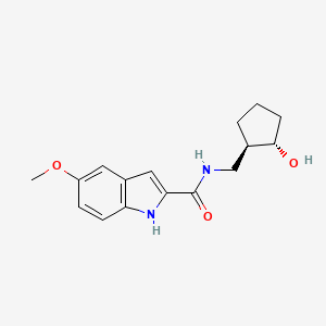 N-[[(1R,2S)-2-hydroxycyclopentyl]methyl]-5-methoxy-1H-indole-2-carboxamide