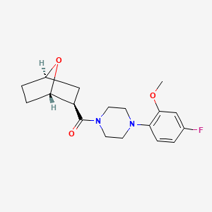 [4-(4-fluoro-2-methoxyphenyl)piperazin-1-yl]-[(1S,2R,4R)-7-oxabicyclo[2.2.1]heptan-2-yl]methanone