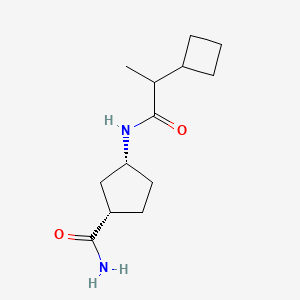 (1S,3R)-3-(2-cyclobutylpropanoylamino)cyclopentane-1-carboxamide