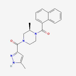 [(2R)-2-methyl-4-(5-methyl-1H-pyrazole-3-carbonyl)piperazin-1-yl]-naphthalen-1-ylmethanone