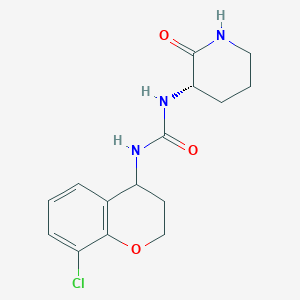 1-(8-chloro-3,4-dihydro-2H-chromen-4-yl)-3-[(3S)-2-oxopiperidin-3-yl]urea