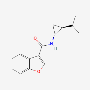 N-[(1R,2S)-2-propan-2-ylcyclopropyl]-1-benzofuran-3-carboxamide