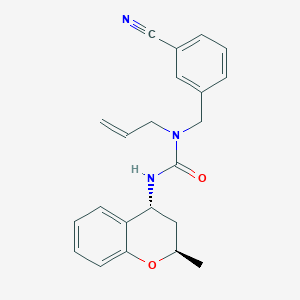 1-[(3-cyanophenyl)methyl]-3-[(2R,4R)-2-methyl-3,4-dihydro-2H-chromen-4-yl]-1-prop-2-enylurea