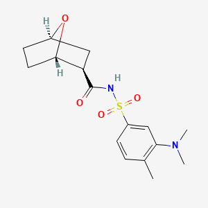 (1S,2R,4R)-N-[3-(dimethylamino)-4-methylphenyl]sulfonyl-7-oxabicyclo[2.2.1]heptane-2-carboxamide