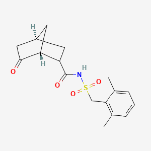 (1R,4S)-N-[(2,6-dimethylphenyl)methylsulfonyl]-6-oxobicyclo[2.2.1]heptane-2-carboxamide