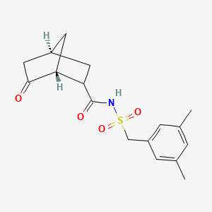 (1R,4S)-N-[(3,5-dimethylphenyl)methylsulfonyl]-6-oxobicyclo[2.2.1]heptane-2-carboxamide