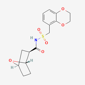 (1S,2R,4R)-N-(2,3-dihydro-1,4-benzodioxin-5-ylmethylsulfonyl)-7-oxabicyclo[2.2.1]heptane-2-carboxamide