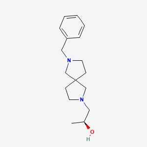 (2S)-1-(7-benzyl-2,7-diazaspiro[4.4]nonan-2-yl)propan-2-ol