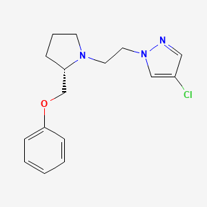 4-chloro-1-[2-[(2S)-2-(phenoxymethyl)pyrrolidin-1-yl]ethyl]pyrazole