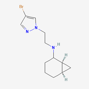 (1S,6R)-N-[2-(4-bromopyrazol-1-yl)ethyl]bicyclo[4.1.0]heptan-2-amine