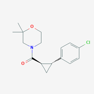 [(1R,2R)-2-(4-chlorophenyl)cyclopropyl]-(2,2-dimethylmorpholin-4-yl)methanone