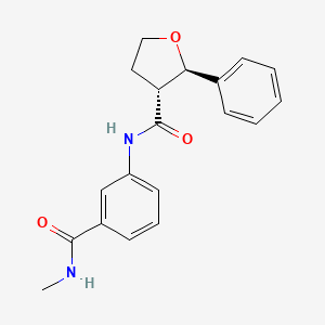 (2R,3R)-N-[3-(methylcarbamoyl)phenyl]-2-phenyloxolane-3-carboxamide