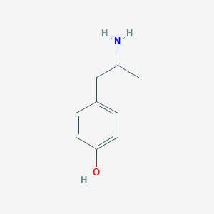 molecular formula C9H13NO B073377 4-(2-Aminopropyl)phenol CAS No. 1518-86-1