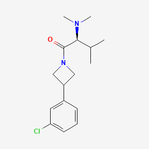 (2S)-1-[3-(3-chlorophenyl)azetidin-1-yl]-2-(dimethylamino)-3-methylbutan-1-one