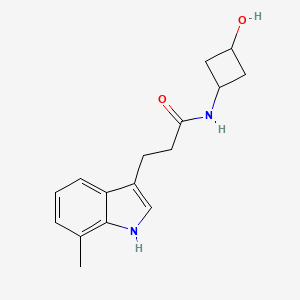 N-(3-hydroxycyclobutyl)-3-(7-methyl-1H-indol-3-yl)propanamide