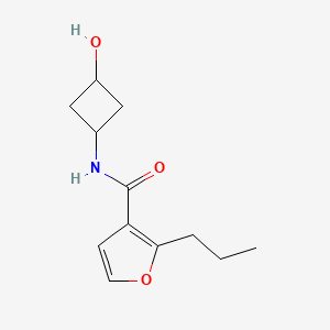 N-(3-hydroxycyclobutyl)-2-propylfuran-3-carboxamide