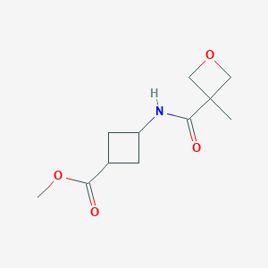 Methyl 3-[(3-methyloxetane-3-carbonyl)amino]cyclobutane-1-carboxylate